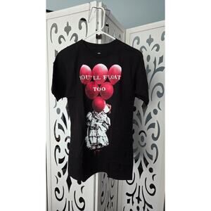 IT Movie Pennywise You'll Float Too Balloon  Horror Graphic Movie nwot Tee Med
